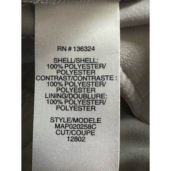 Halston Heritage Sz 6 Straight Leg Paneled Satin Pull On Trousers Elastic Waist - Picture 6 of 8